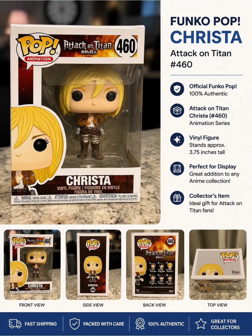 Funko POP! Christa Vinyl Figure - Blonde, Brown, Black